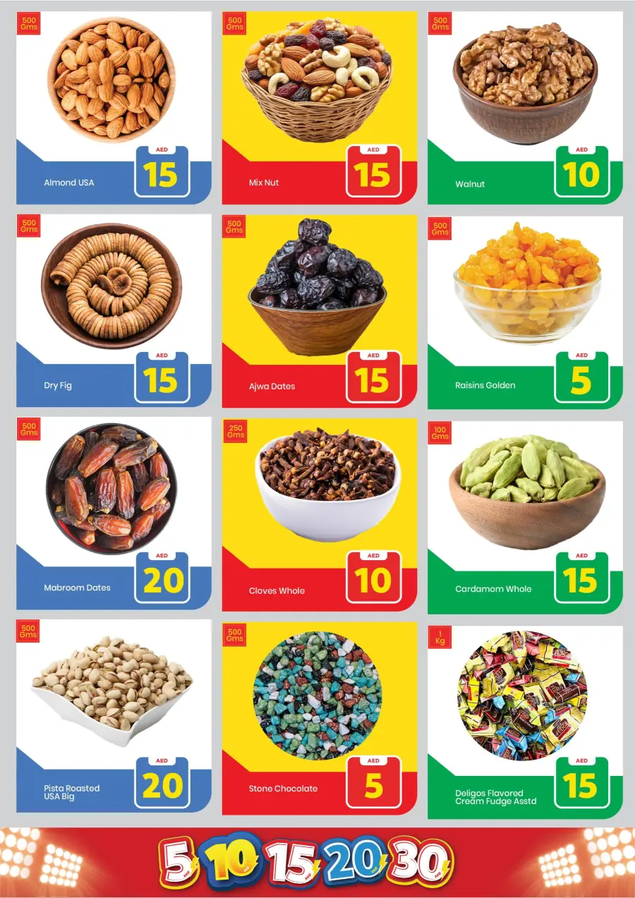 Exciting Figures: 5-10-15-20-30 AED In Mark & Save Sharjah / Ajman