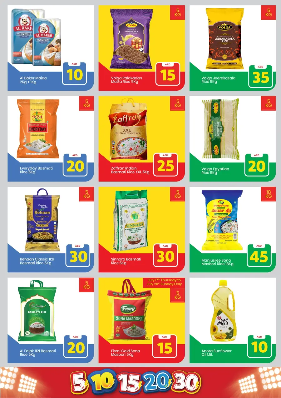 Exciting Figures: 5-10-15-20-30 AED In Mark & Save Sharjah / Ajman