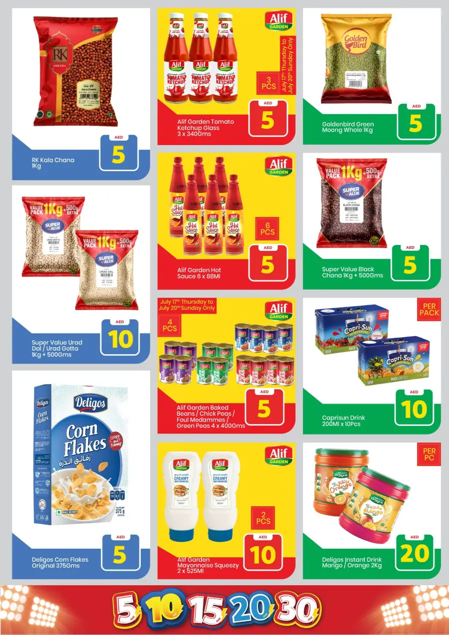 Exciting Figures: 5-10-15-20-30 AED In Mark & Save Sharjah / Ajman