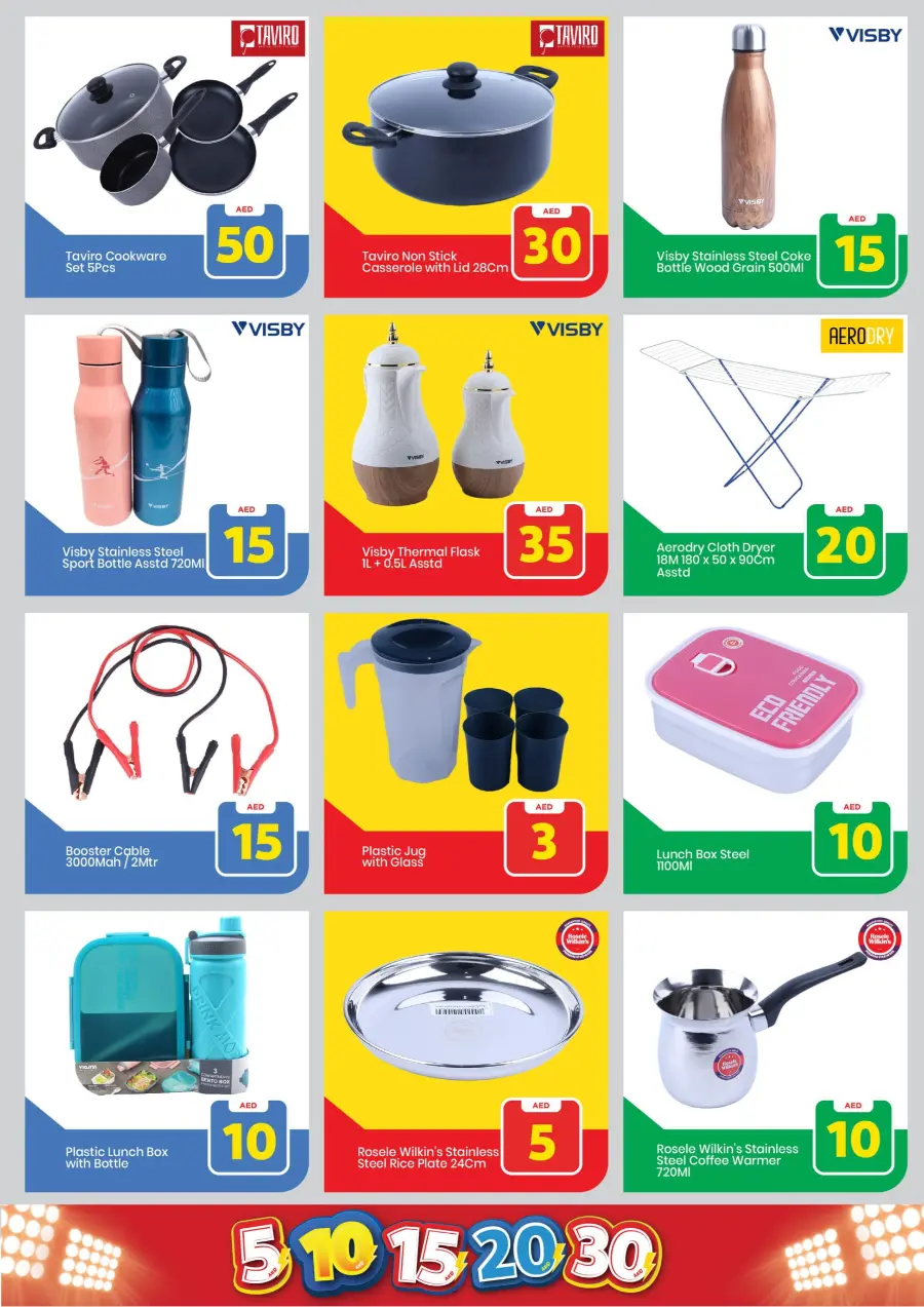 Exciting Figures: 5-10-15-20-30 AED In Mark & Save Sharjah / Ajman