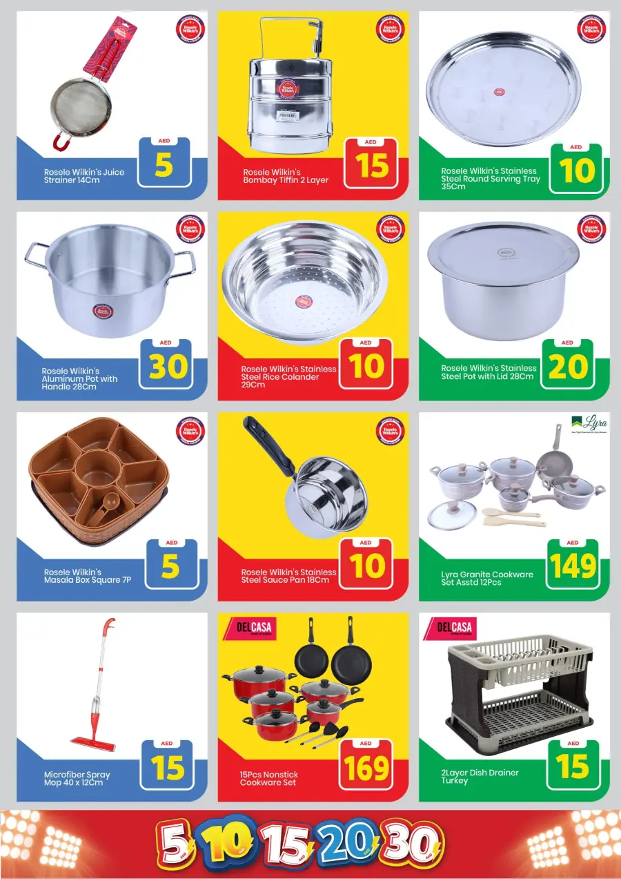 Exciting Figures: 5-10-15-20-30 AED In Mark & Save Sharjah / Ajman