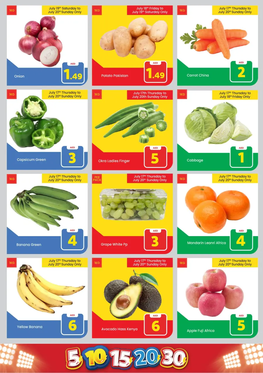 Crazy Figures: 5-10-15-20-30 AED In Mark & Save Dubai
