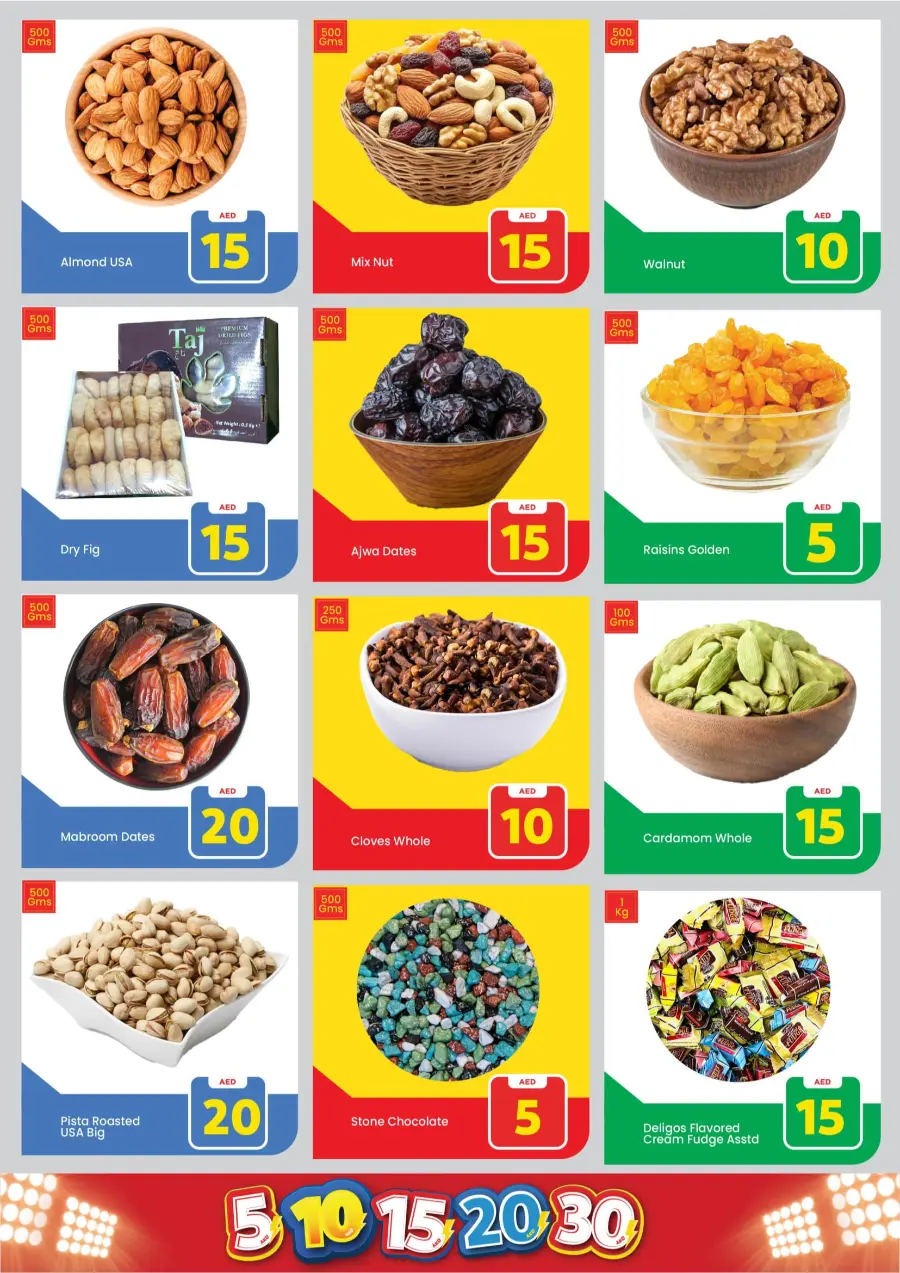 Crazy Figures: 5-10-15-20-30 AED In Mark & Save Dubai