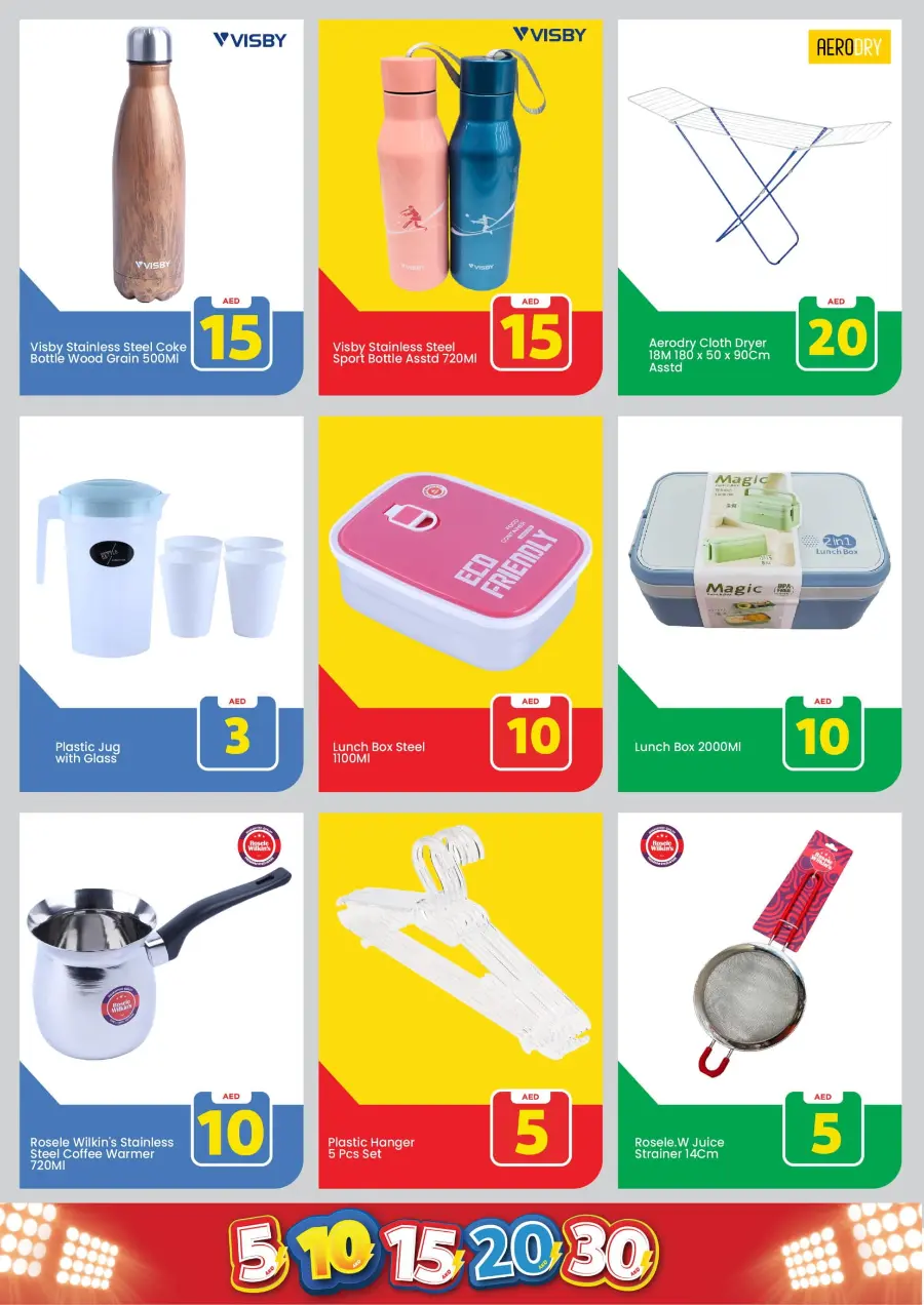 Crazy Figures: 5-10-15-20-30 AED In Mark & Save Dubai