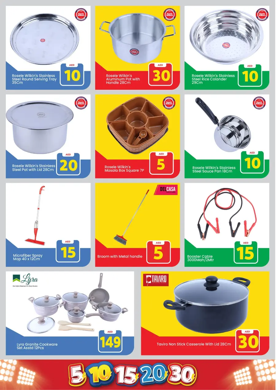 Crazy Figures: 5-10-15-20-30 AED In Mark & Save Dubai