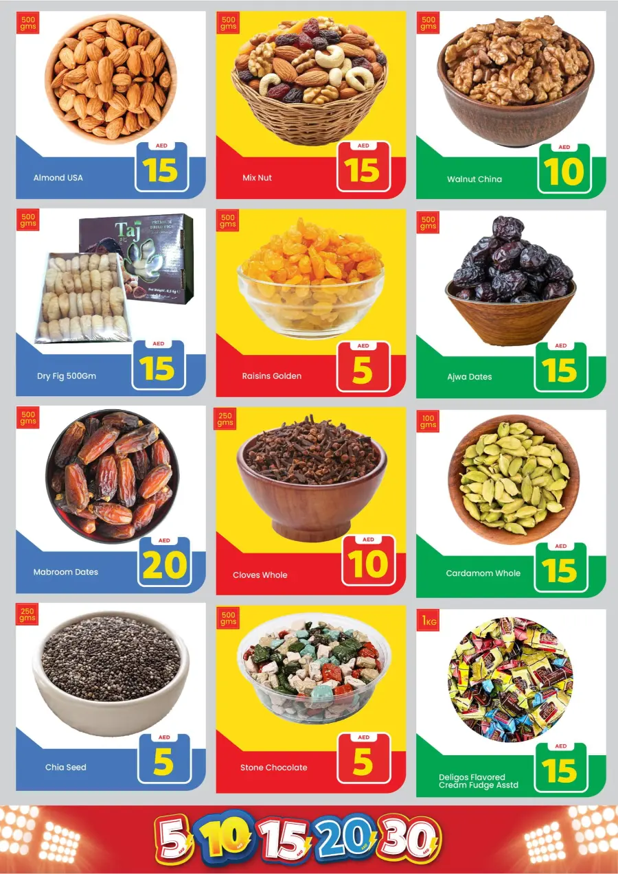 Crazy Figures: 5-10-15-20-30 AED In Mark & Save Sharjah / Ajman
