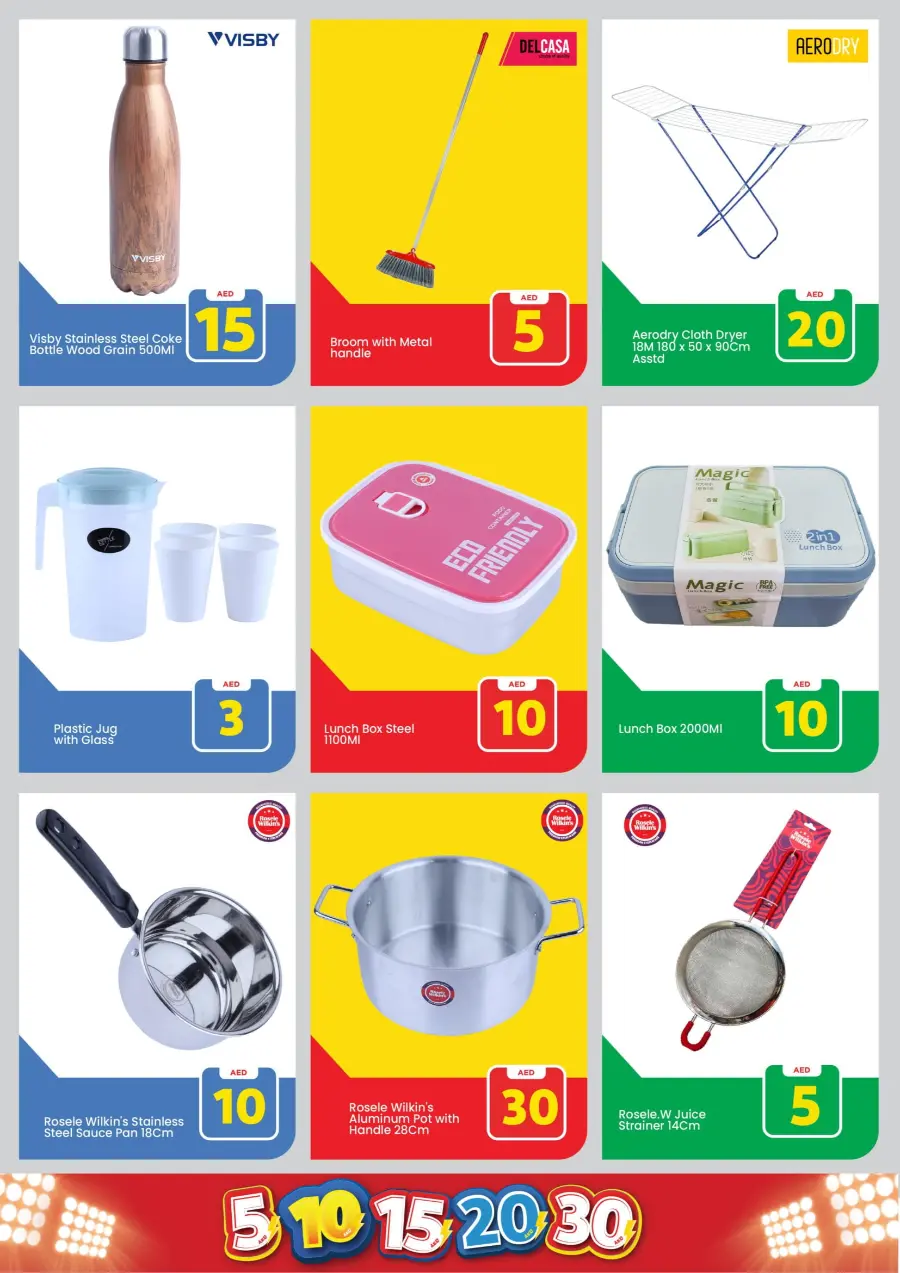 Crazy Figures: 5-10-15-20-30 AED In Mark & Save Sharjah / Ajman