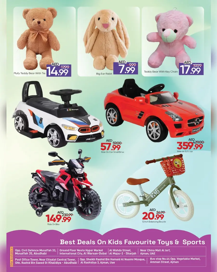 Best Deals on Kids Favorite Toys & Sports In Mark & Save Abu Dhabi
