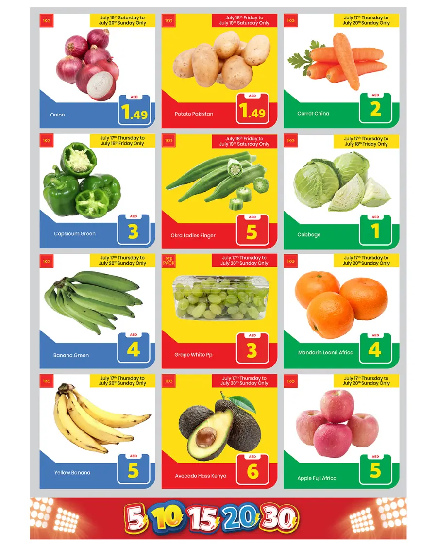 Crazy Figures: 5-10-15-20-30 AED In Mark & Save Sharjah / Ajman