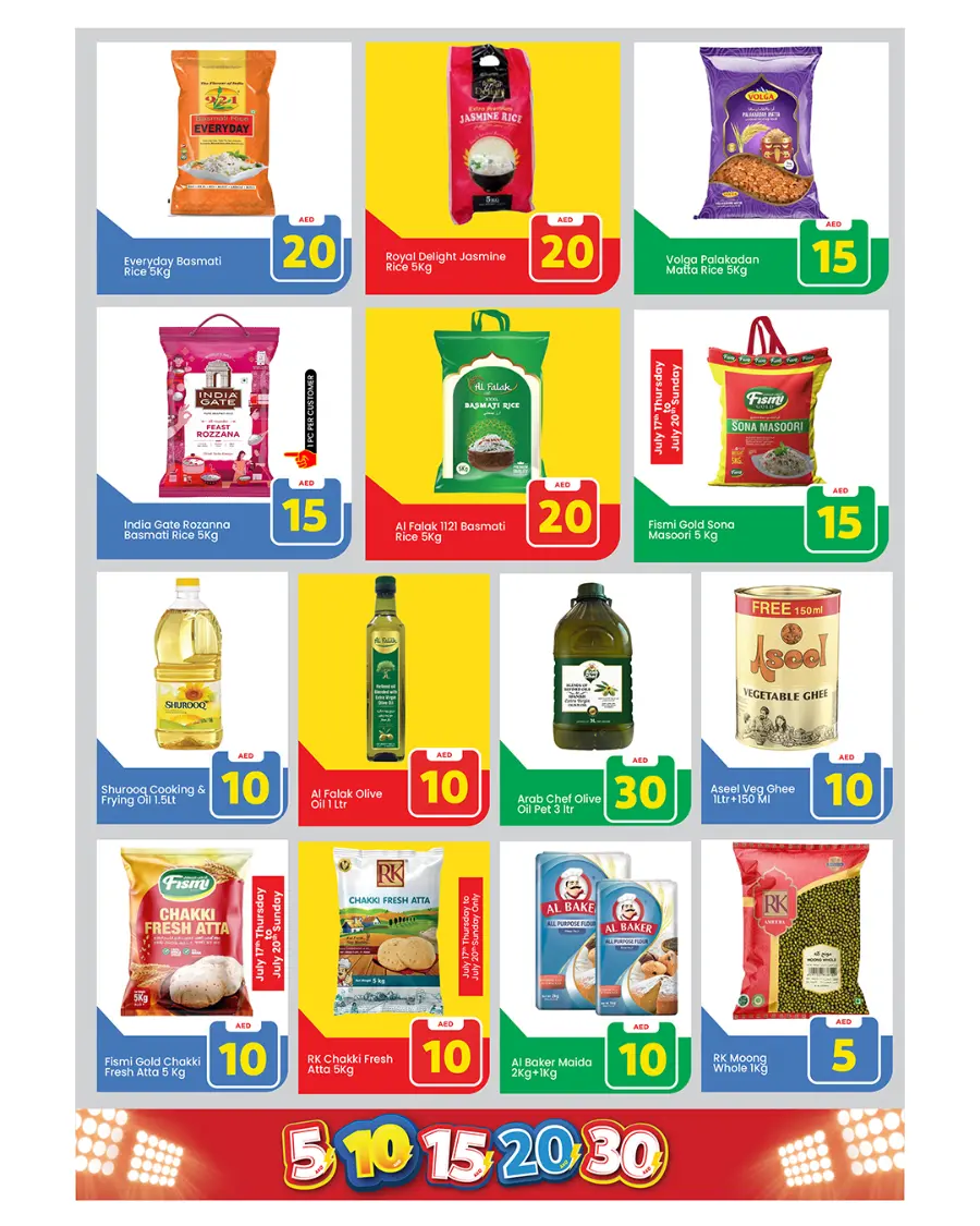 Crazy Figures: 5-10-15-20-30 AED In Mark & Save Abu Dhabi