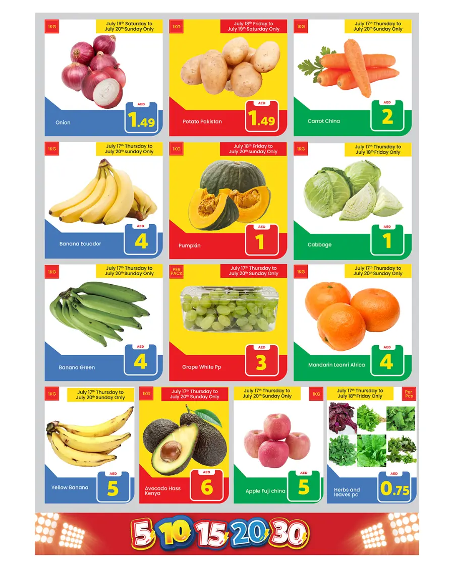 Crazy Figures: 5-10-15-20-30 AED In Mark & Save Abu Dhabi