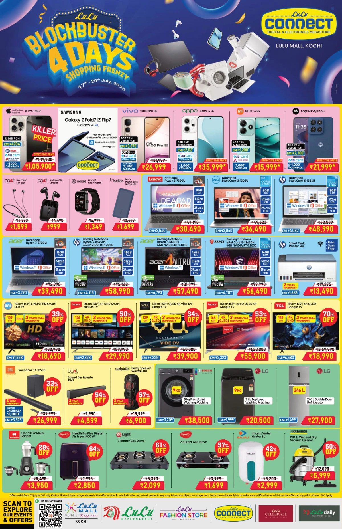 Blockbuster 4-Day Shopping Frenzy! In Lulu Hypermarket Ernakulam