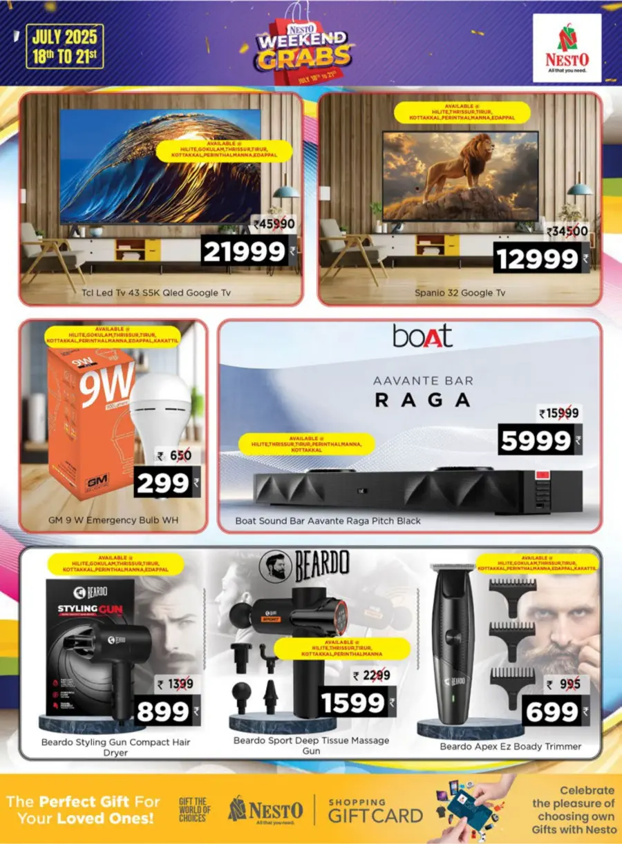 Grab Weekend Offers Now! In Nesto Hypermarket Malappuram