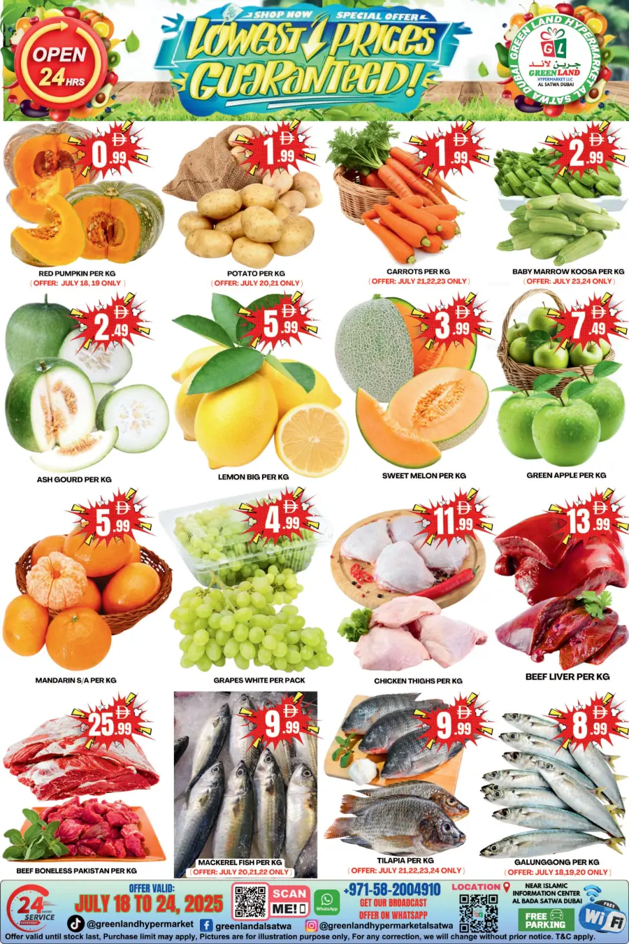 Summer Mega Sale! In Green Land Hypermarket Dubai