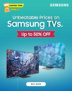 Samsung TVs with up to 50% OFF In Jumbo Electronics Dubai,Abu Dhabi,Sharjah / Ajman,Al Ain,Fujairah,Ras al Khaimah,Umm al Quwain