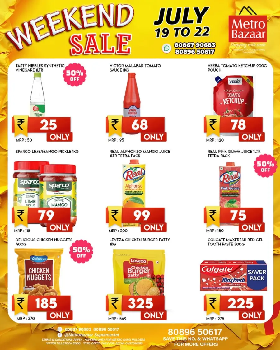Weekend Sale In Metro Bazaar Kannur