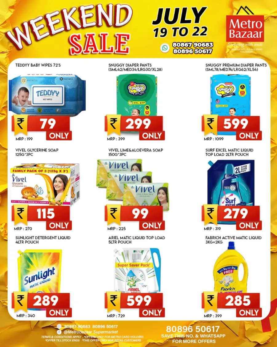 Weekend Sale In Metro Bazaar Kannur