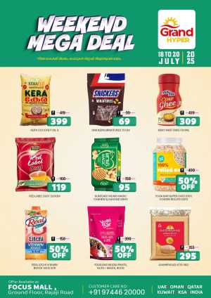 Weekend Mega Deals In Grand Hypermarket Calicut