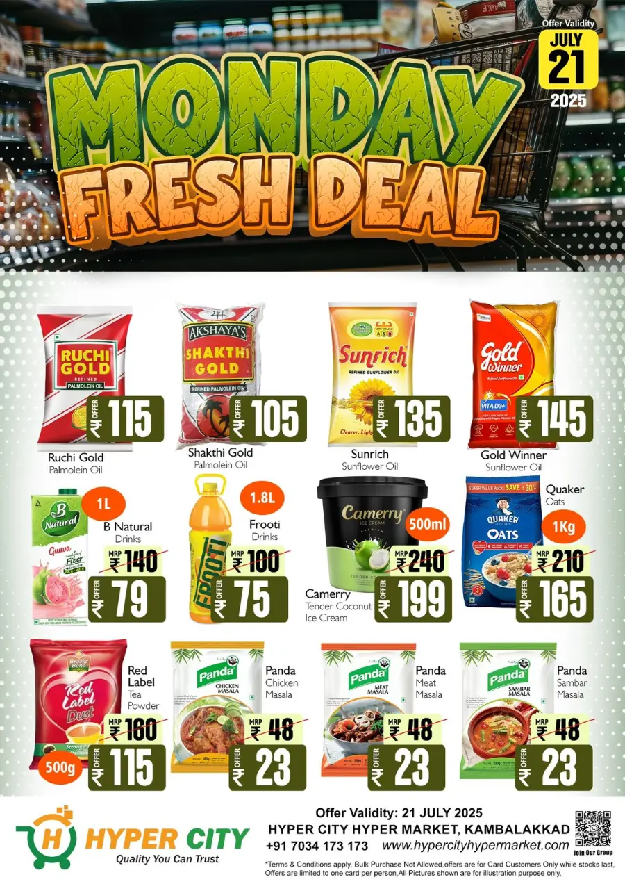 Monday Deals In Hyper City Hypermarket undefined