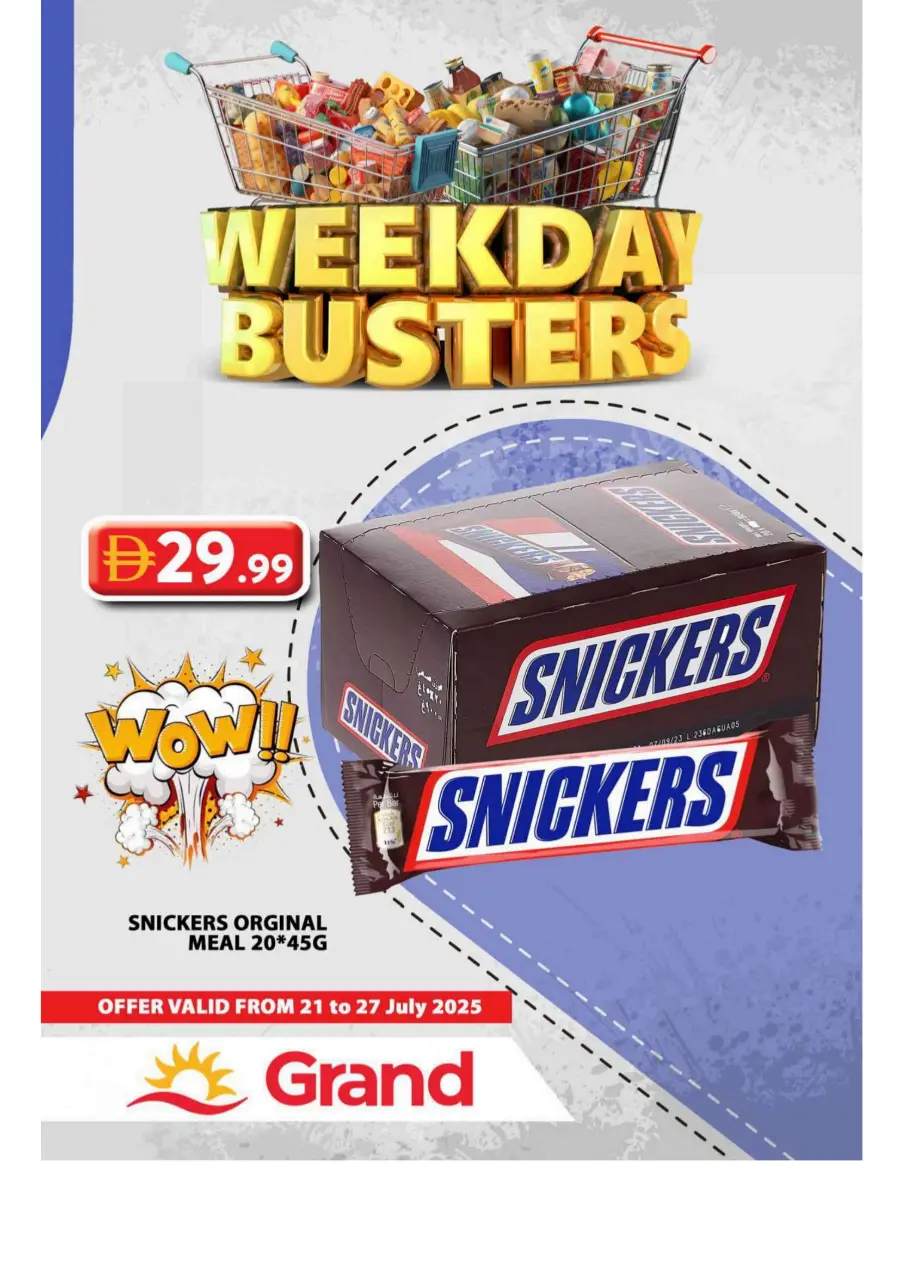 Weekday Busters In Grand Hypermarket Sharjah / Ajman