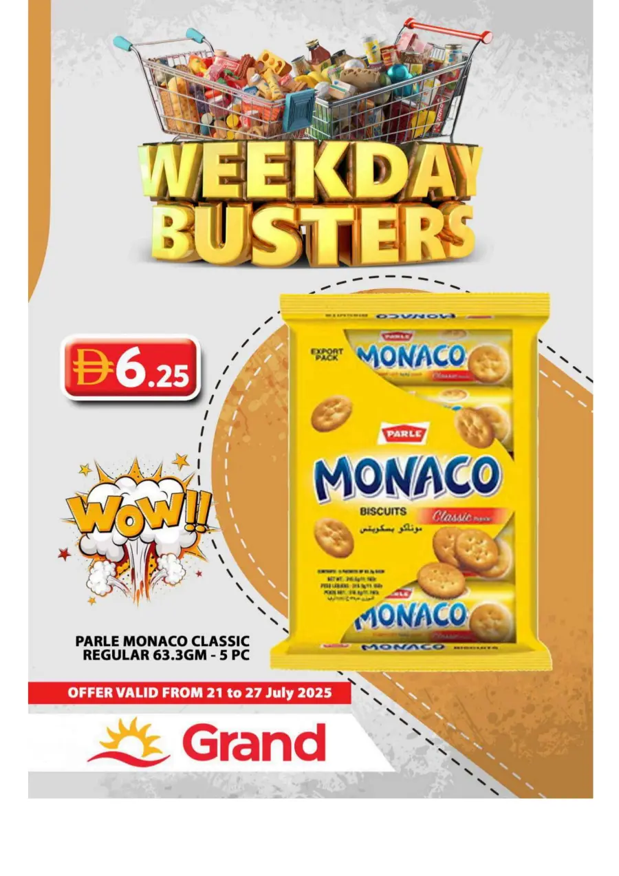 Weekday Busters In Grand Hypermarket Sharjah / Ajman