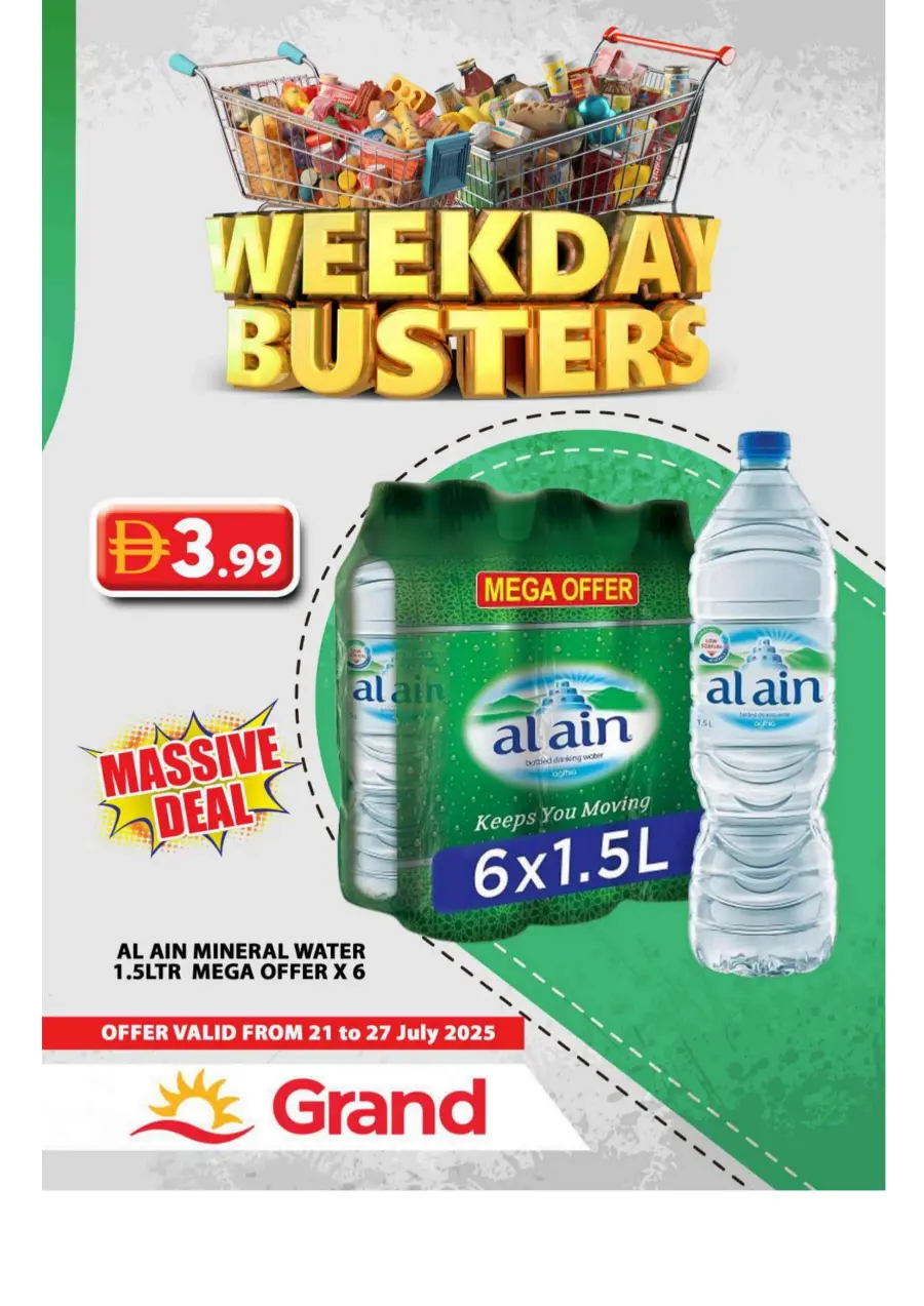 Weekday Busters In Grand Hypermarket Sharjah / Ajman