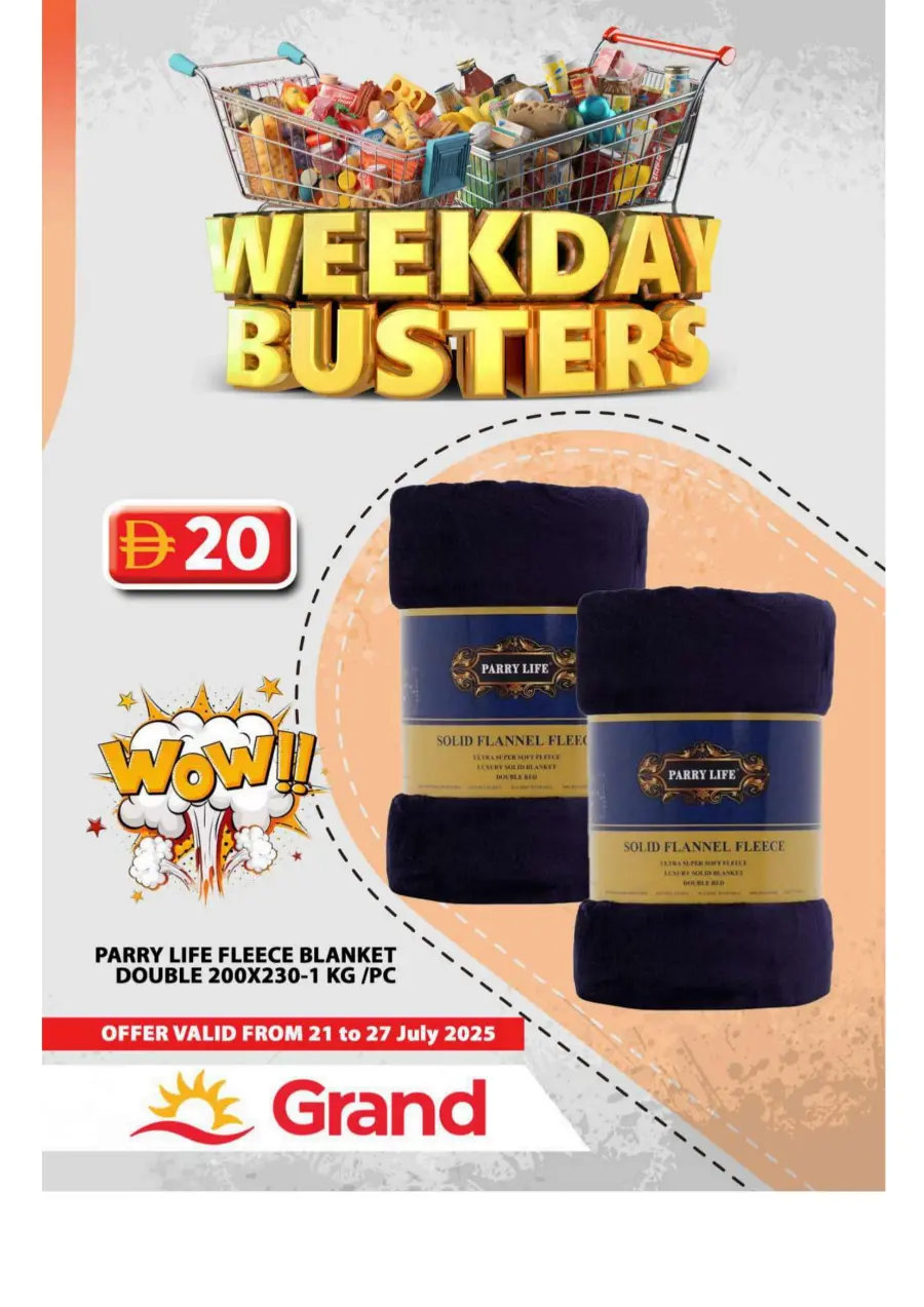 Weekday Busters In Grand Hypermarket Sharjah / Ajman