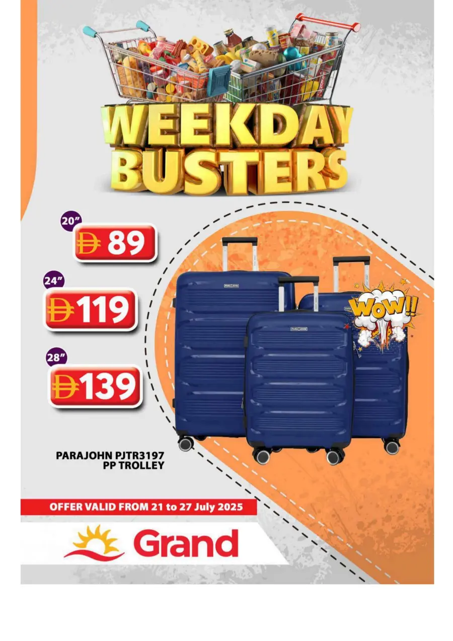 Weekday Busters In Grand Hypermarket Sharjah / Ajman