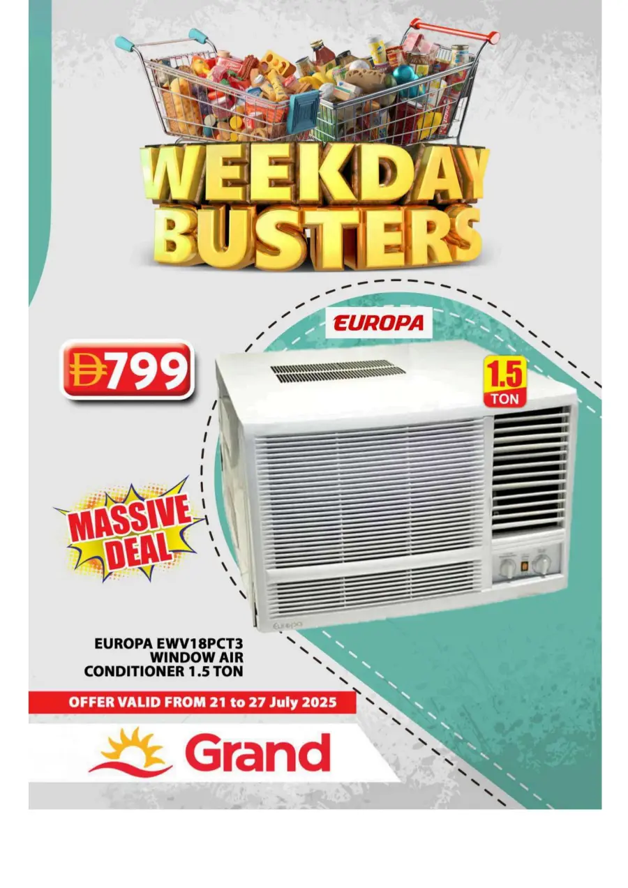 Weekday Busters In Grand Hypermarket Sharjah / Ajman
