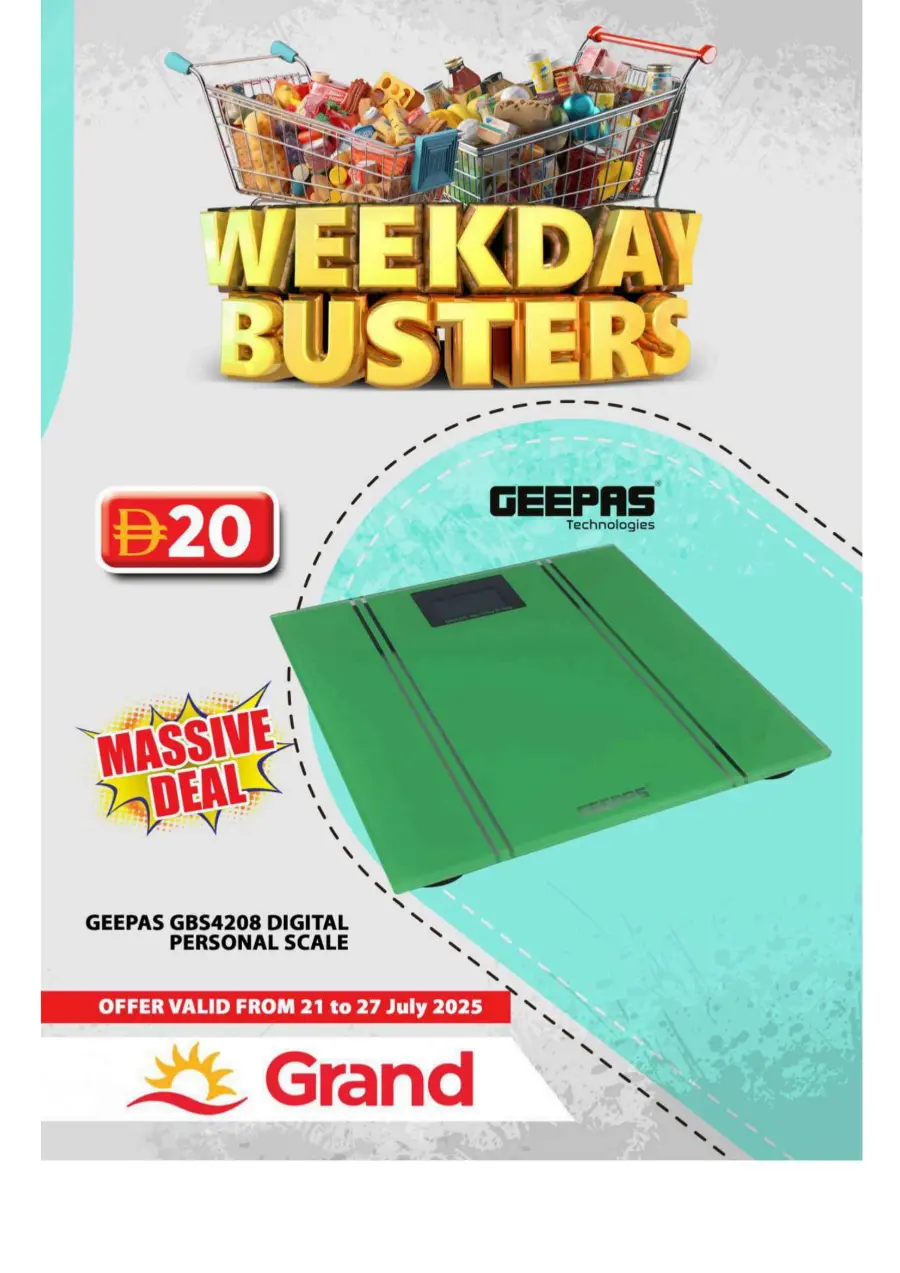 Weekday Busters In Grand Hypermarket Sharjah / Ajman