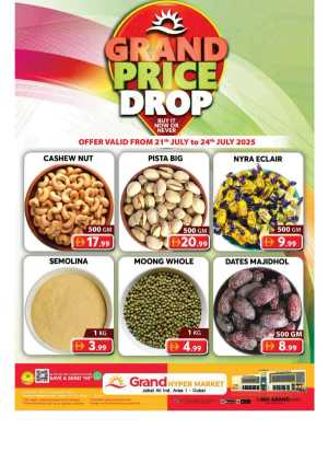 Grand Price Drop In Grand Hypermarket Dubai