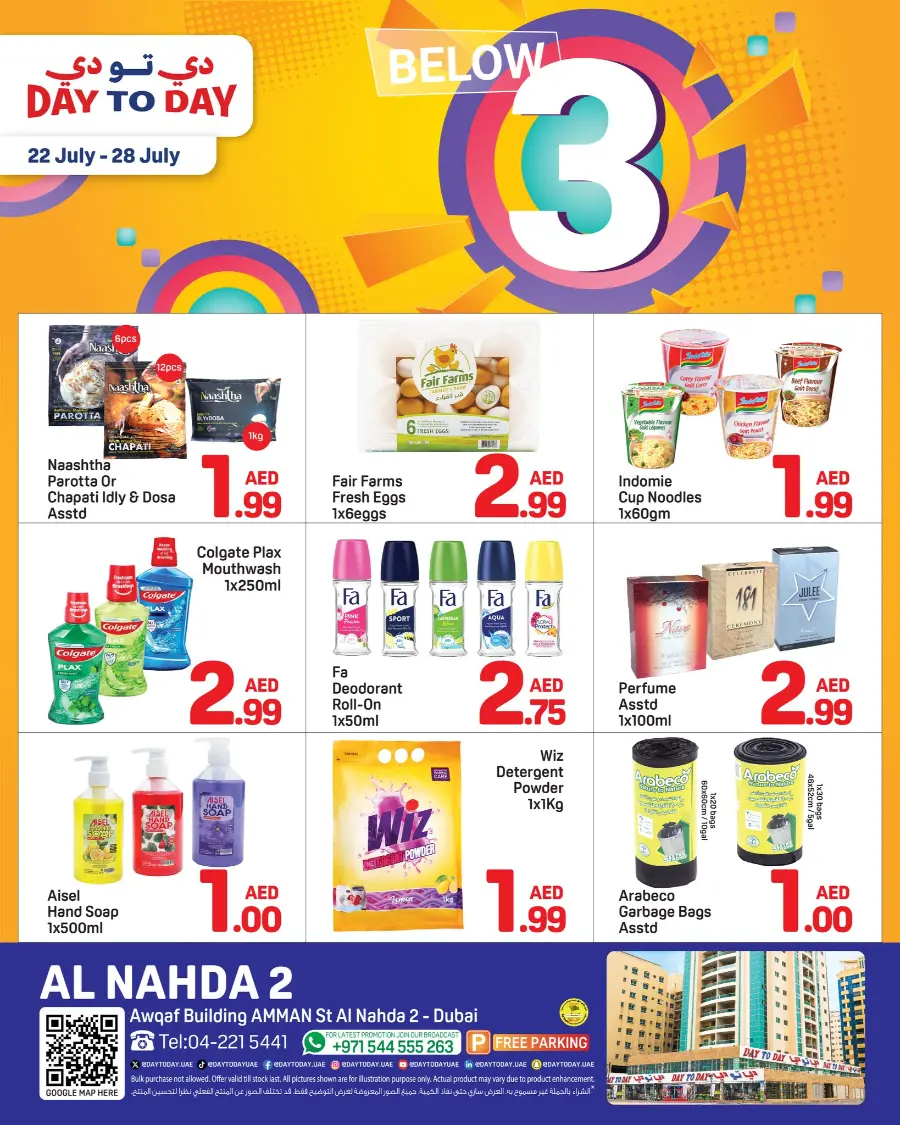 below 3 deal In Day to Day Dubai