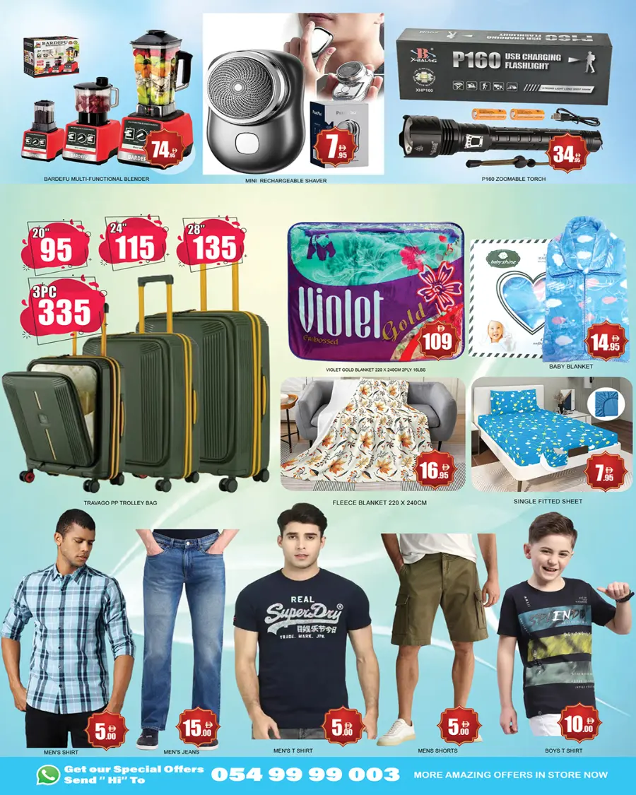 Mid week bumber deals In Lucky Center Sharjah / Ajman