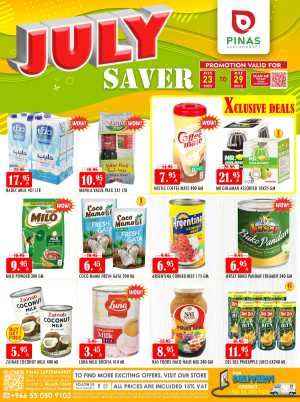 July Saver In Pinas Supermarket Riyadh