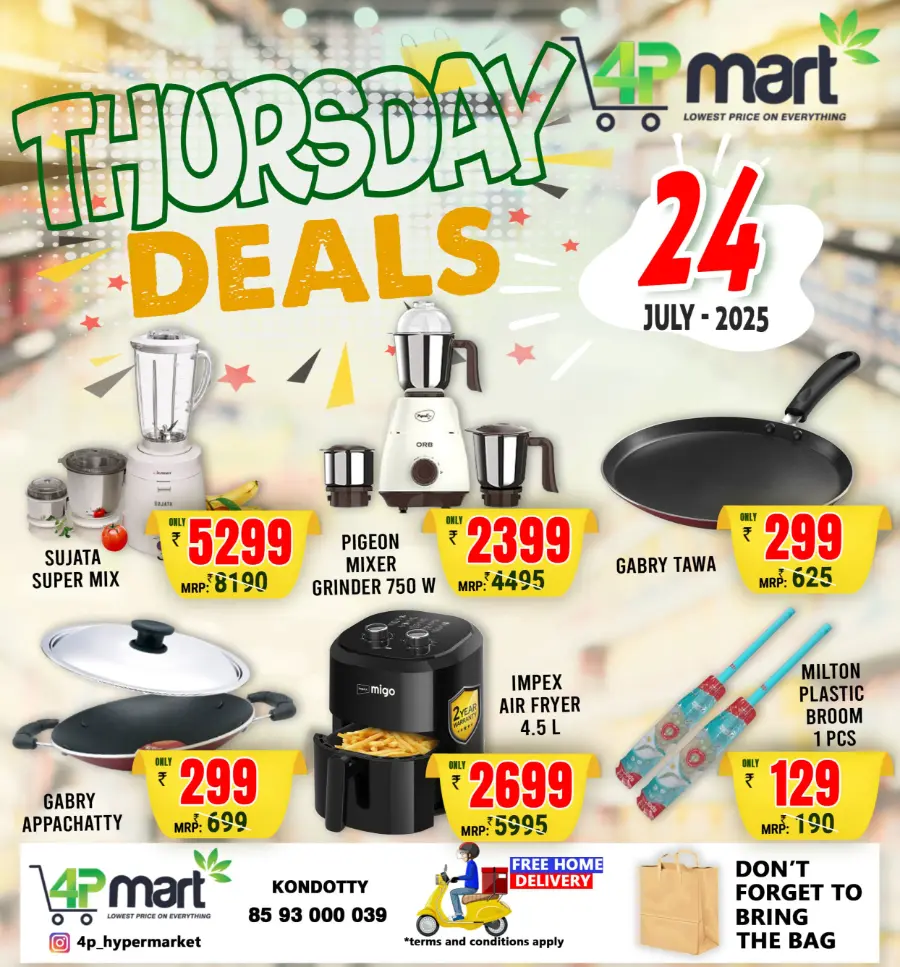 Thursday Offer In 4P Mart Malappuram