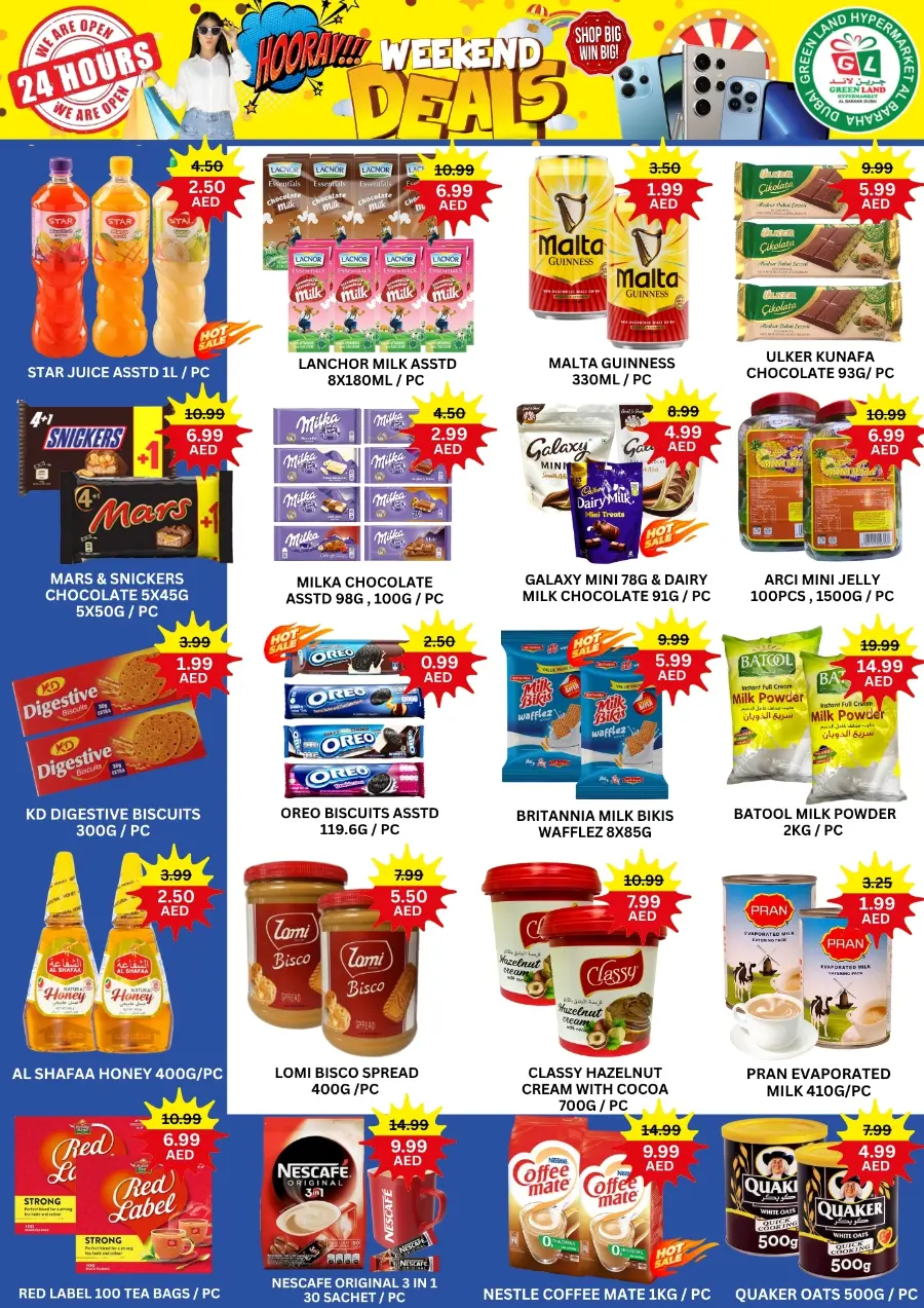 Weekend deals In Green Land Hypermarket Dubai
