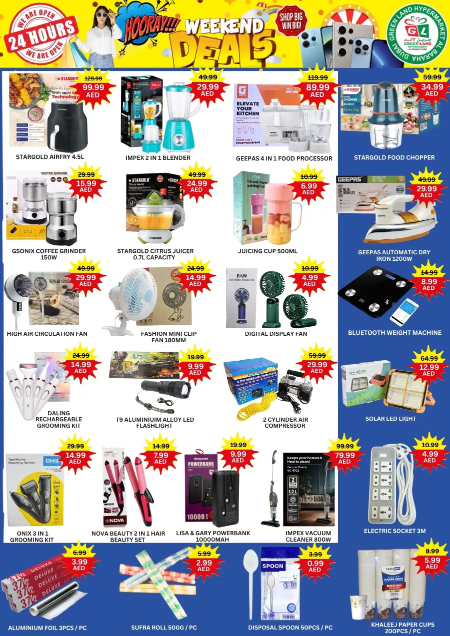 Weekend deals In Green Land Hypermarket Dubai