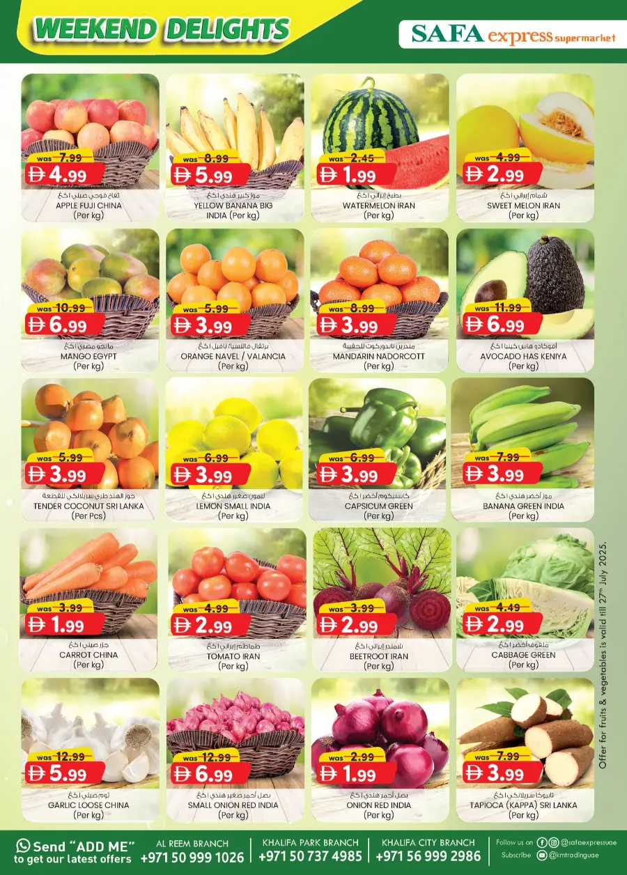 Weekend delight In SAFA Express Supermarket Abu Dhabi
