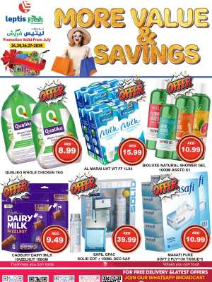 More value more savings In Leptis Hypermarket Ras al Khaimah