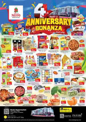 4 th Anniversary Offers In Nesto Hypermarket Dubai