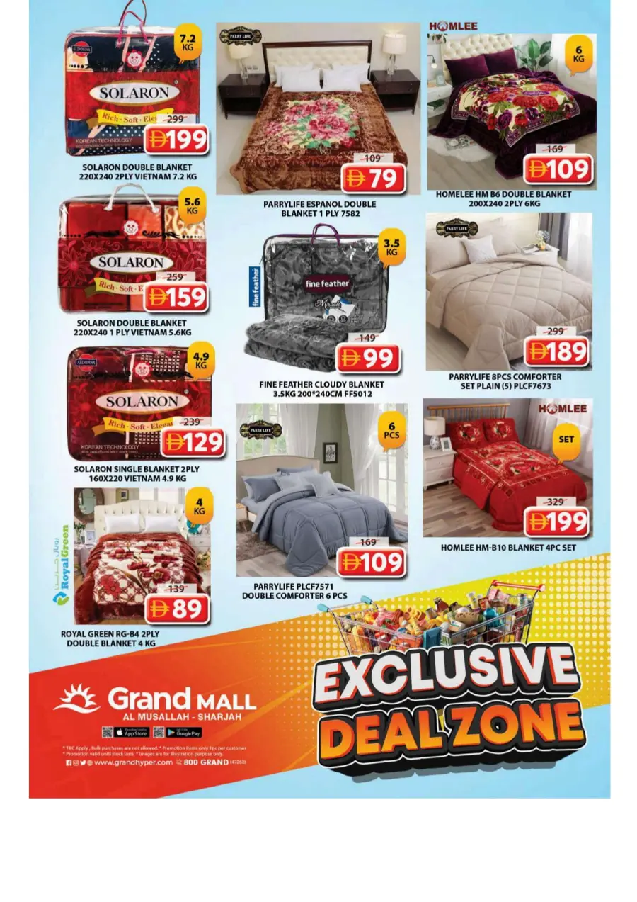 Exclusive deal zone In Grand Hypermarket Sharjah / Ajman