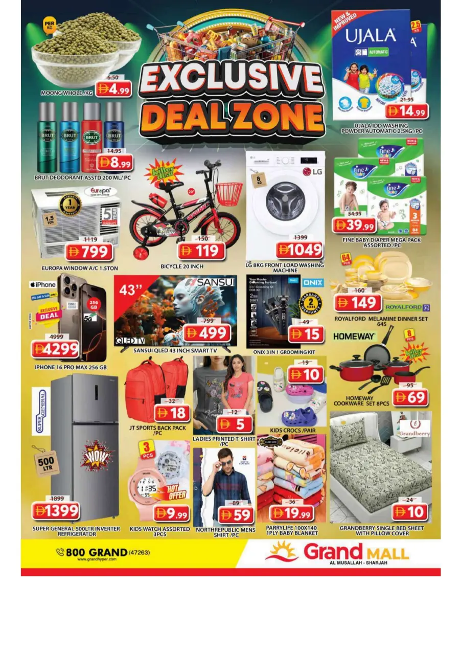 Exclusive deal zone In Grand Hypermarket Sharjah / Ajman
