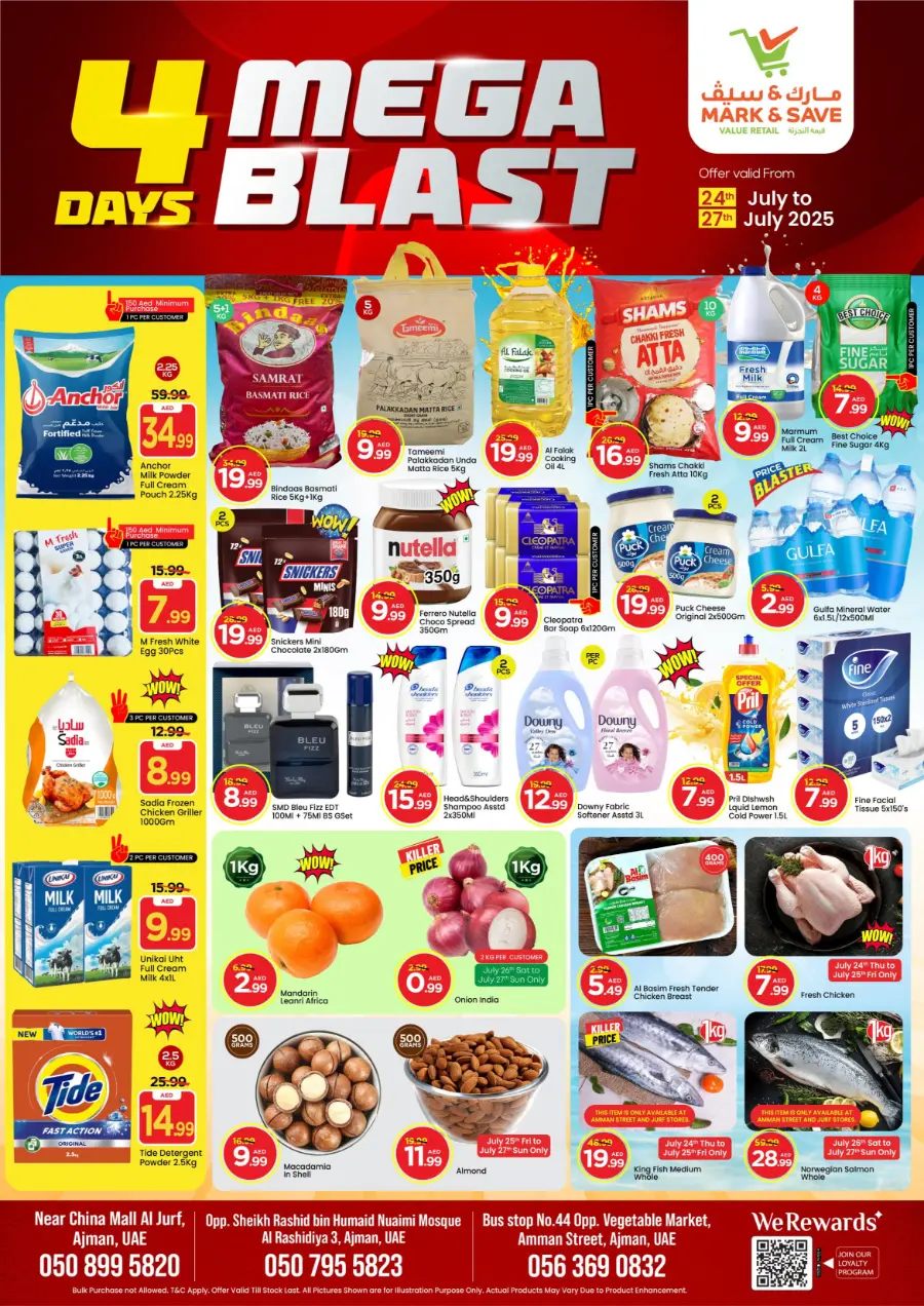 4 Days mega blast In Mark & Save Sharjah / Ajman