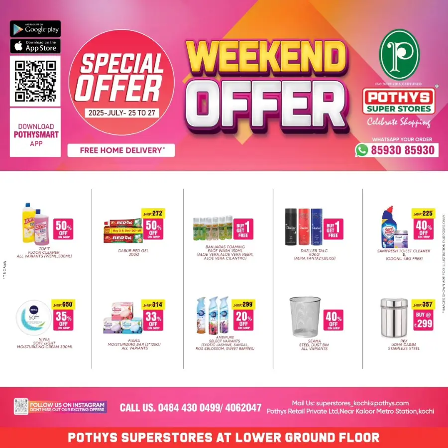 Weekend offer In Pothys Superstores Ernakulam
