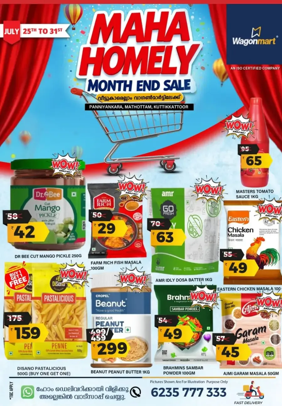 Maha homely month end sale In Wagonmart Calicut