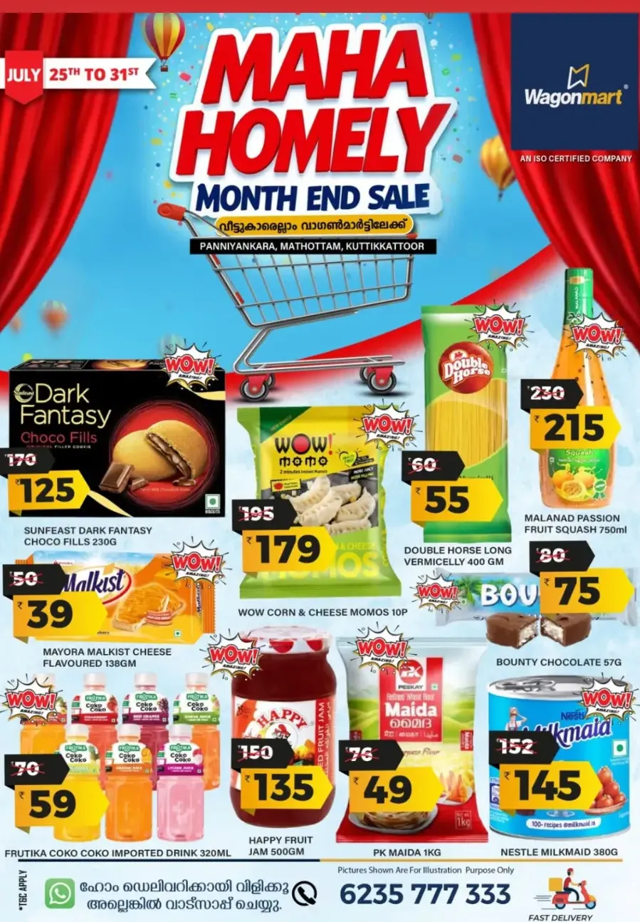 Maha homely month end sale In Wagonmart Calicut
