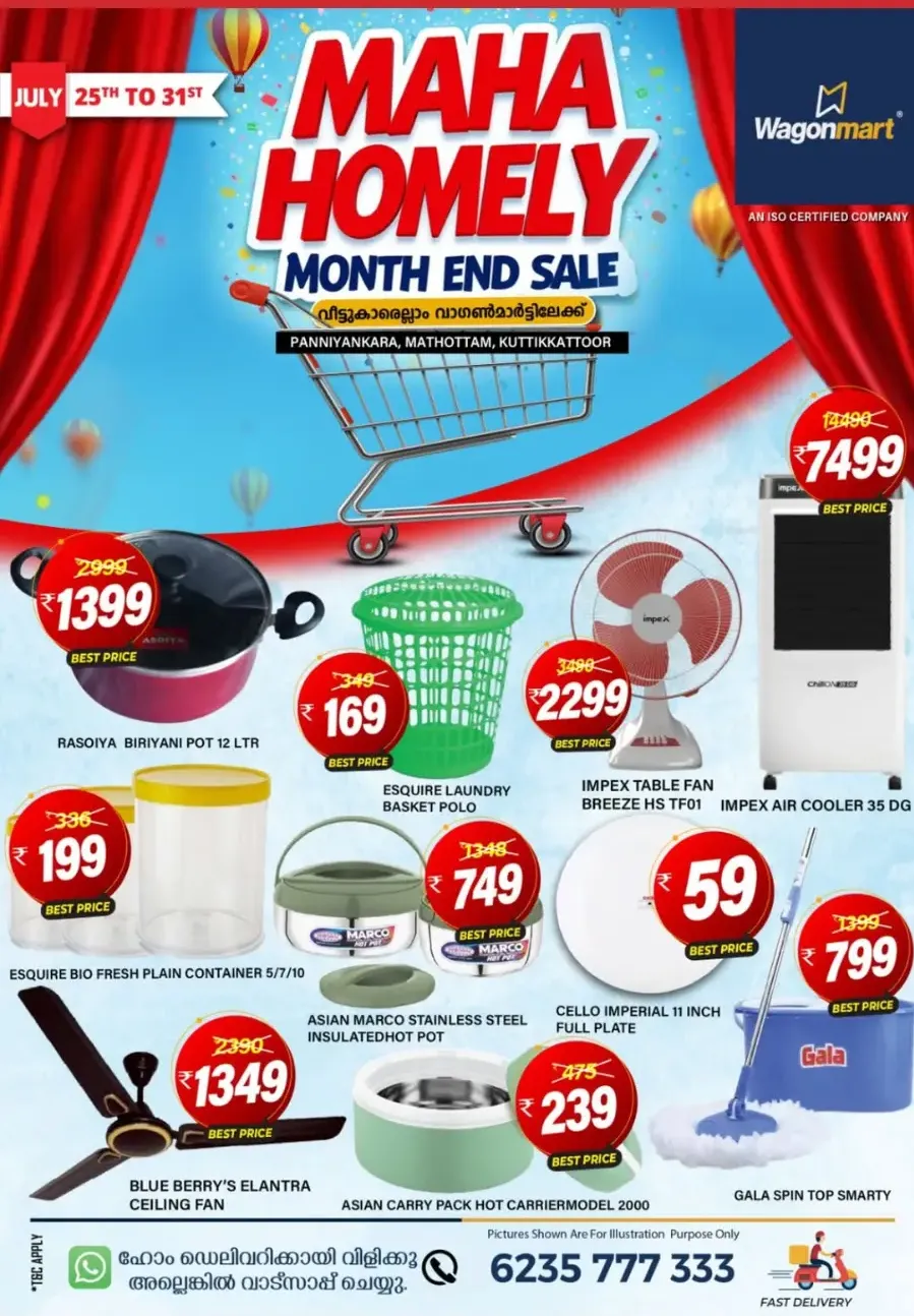 Maha homely month end sale In Wagonmart Calicut