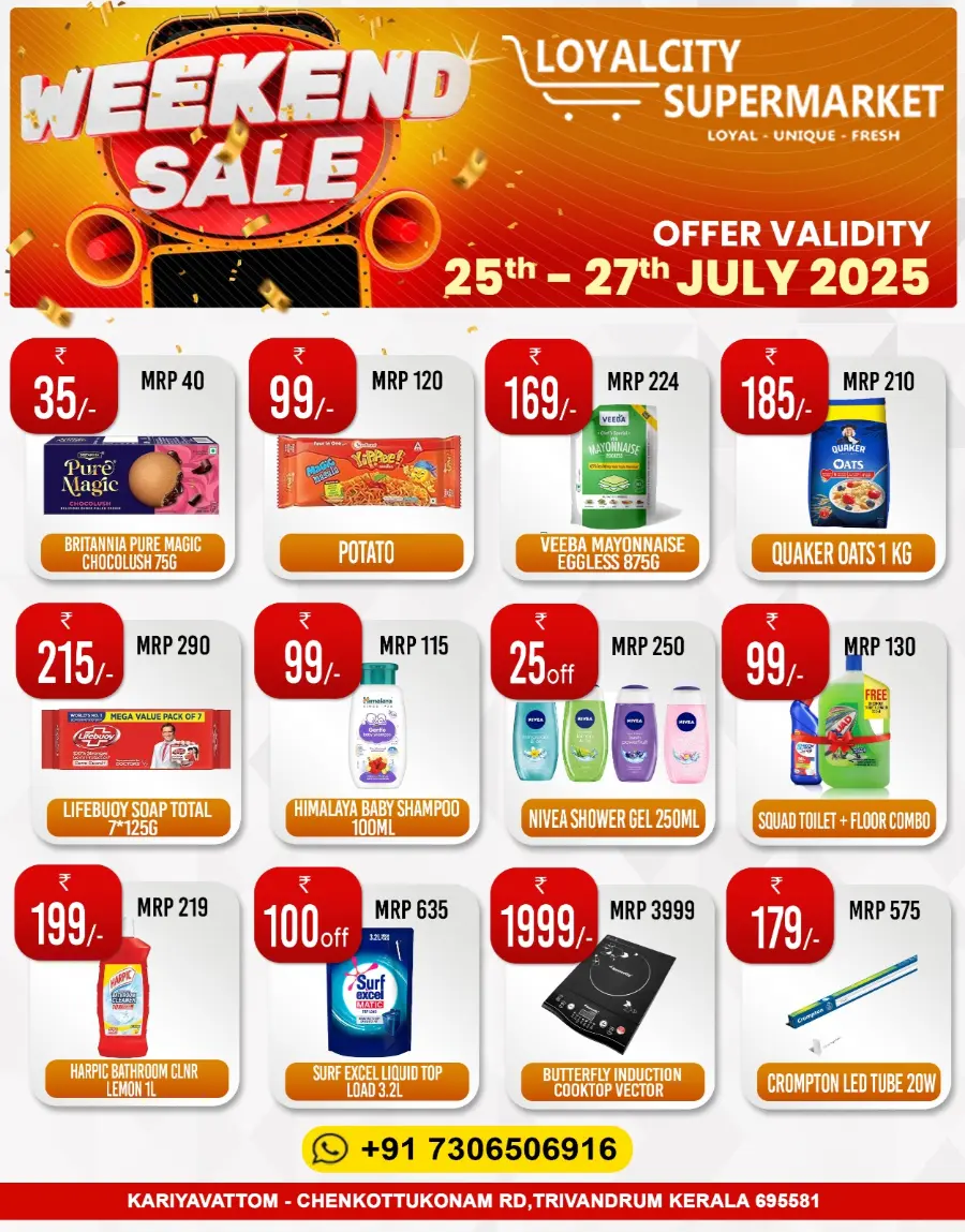 Weekend sale In Loyalcity Supermarket Trivandrum