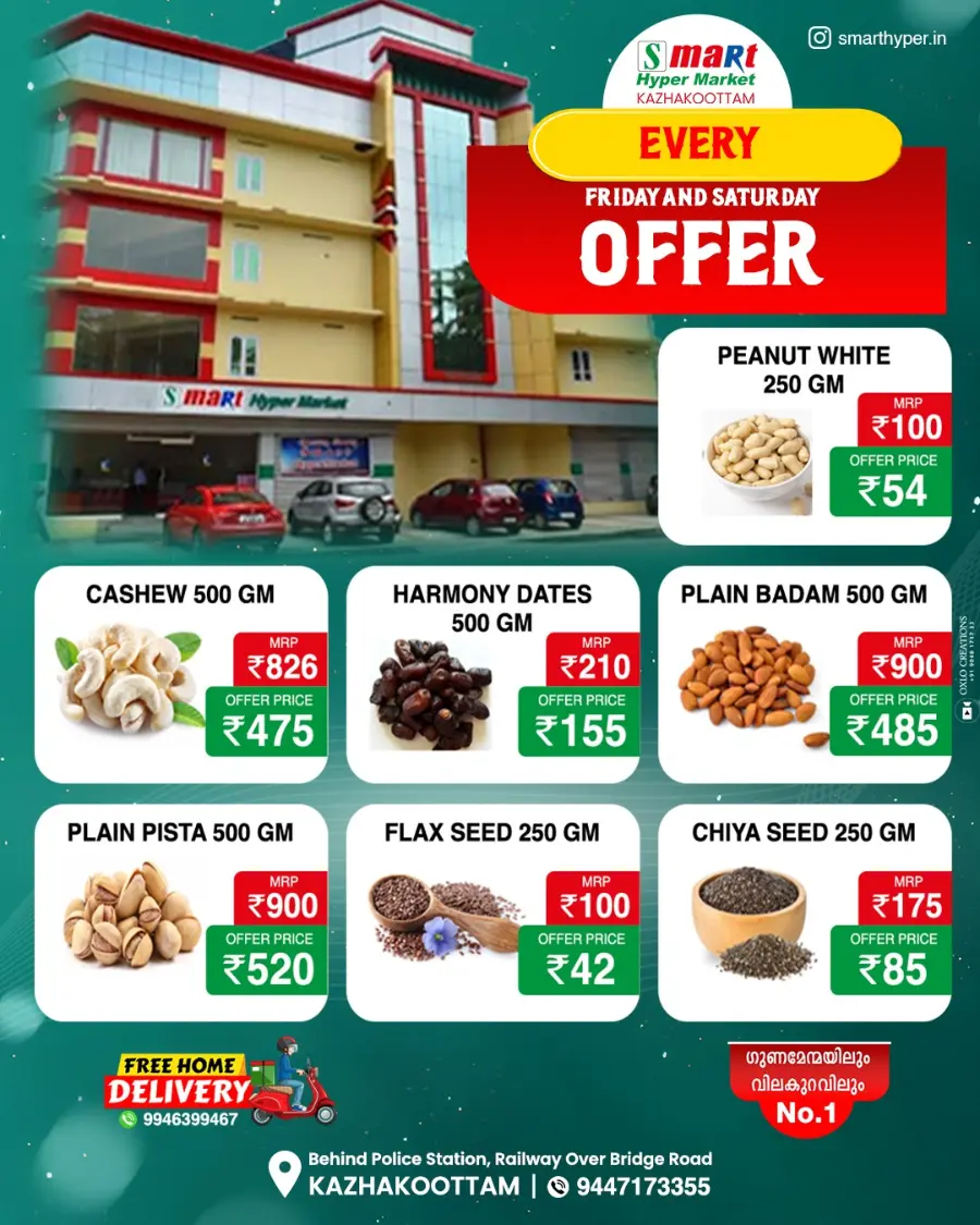 2 days offer In Smart Hypermarket Trivandrum