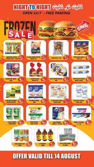 Frozen sale In Night to Night Dubai